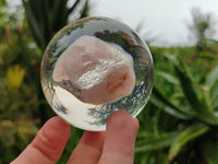 Polished Rose Quartz Free Form in PVC Resin Spheres - sold per item - From South Africa