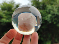 Polished Rose Quartz Free Form in PVC Resin Spheres - sold per item - From South Africa