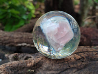 Polished Rose Quartz Free Form in PVC Resin Spheres - sold per item - From South Africa