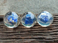 Polished Lapis Lazuli in PVC Resin Spheres - sold per item - From Afghanistan