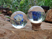 Polished Lapis Lazuli in PVC Resin Spheres - sold per item - From Afghanistan