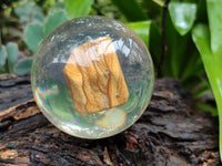 Polished Namibian Desert Picture Stone Jasper cobbed piece in PVC Resin Sphere - sold per item - From Namibia