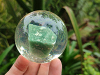 Polished Aventurine in PVC Resin Spheres - sold per item - From Zimbabwe