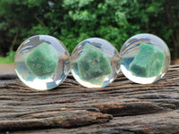 Polished Aventurine in PVC Resin Spheres - sold per item - From Zimbabwe