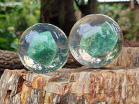 Polished Aventurine in PVC Resin Spheres - sold per item - From Zimbabwe