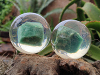 Polished Aventurine in PVC Resin Spheres - sold per item - From Zimbabwe