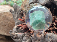 Polished Aventurine in PVC Resin Spheres - sold per item - From Zimbabwe