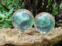 Polished Aventurine in PVC Resin Spheres - sold per item - From Zimbabwe