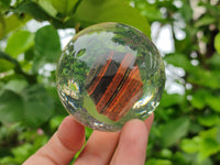 Polished Tiger Iron Jasper in PVC Resin Spheres - sold per item - From Australia