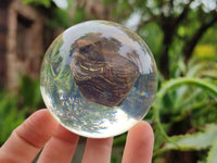 Polished Tiger Iron Jasper in PVC Resin Spheres - sold per item - From Australia