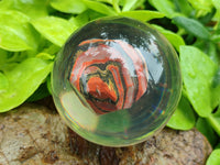 Polished Tiger Iron Jasper in PVC Resin Spheres - sold per item - From Australia