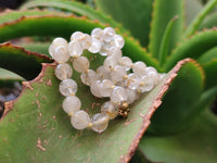 Polished Extra Rare 1980's Gold Rutile Quartz Beaded Necklace - Sold Per Item - From Brazil