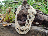 Polished Extra Rare 1980's Gold Rutile Quartz Beaded Necklace - Sold Per Item - From Brazil