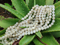 Polished Extra Rare 1980's Gold Rutile Quartz 10 mm Beaded Necklace - Sold Per Item - From Brazil