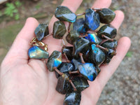 Polished Labradorite Free Form Beaded Necklace - Sold Per Item - From Madagascar