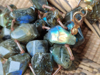 Polished Labradorite Free Form Beaded Necklace - Sold Per Item - From Madagascar