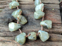 Polished Labradorite Free Form Beaded Necklace - Sold Per Item - From Madagascar