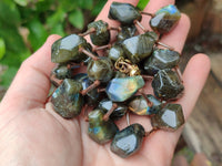 Polished Labradorite Free Form Beaded Necklace - Sold Per Item - From Madagascar