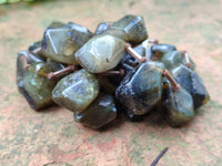 Polished Labradorite Free Form Beaded Necklace - Sold Per Item - From Madagascar