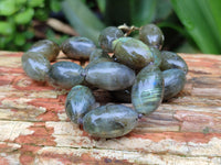 Polished Selected Flash Labradorite Oval Shaped Beaded Necklace - Sold Per Item - From Madagascar