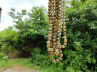 Polished Labradorite Round Shaped Beaded Necklace - Sold Per Item - From Madagascar