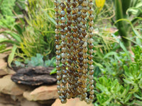 Polished Labradorite Round Shaped Beaded Necklace - Sold Per Item - From Madagascar