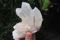 Natural Clear Quartz Clusters x 3 From Madagascar