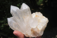 Natural Clear Quartz Clusters x 3 From Madagascar