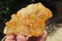 Natural Limonite Quartz Clusters x 6 From Solwezi, Zambia