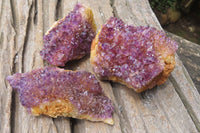 Natural Amethystos Amethyst Clusters x 12 From Kwaggafontein, South Africa