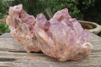 Natural Sugar Amethyst Quartz Clusters x 2 from Solwezi, Zambia