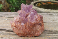 Natural Sugar Amethyst Quartz Clusters x 2 from Solwezi, Zambia