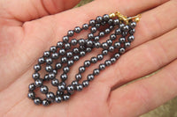 Polished Hematite Beaded Necklace - Sold Per Item - From Southern Africa