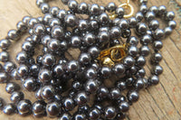 Polished Hematite Beaded Necklace - Sold Per Item - From Southern Africa