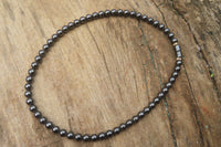 Polished Hematite Beaded Necklace and Bracelet Combo Set  - Sold Per Set - From Southern Africa