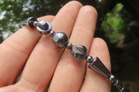 Polished Hematite Beaded Necklace - Sold Per Item - From Southern Africa