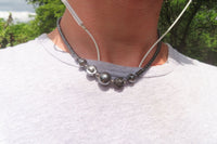 Polished Hematite Twisted Beaded Necklace - Sold Per Item - From Southern Africa