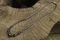 Polished Hematite Mixed Bead Beaded Necklace - Sold Per Item - From Southern Africa