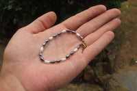 Polished Hematite and Freshwater Pearl Beaded Bracelet- Sold Per Item - From Southern Africa