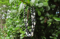 Polished Hematite and Freshwater Pearl Beaded Bracelet- Sold Per Item - From Southern Africa