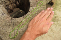 Polished Peridot Beaded Tumble Chip Necklace - Sold Per Item - From Zambia