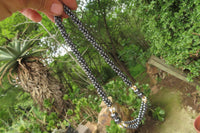 Polished Hematite and Freshwater Pearl Twisted Beaded Necklace - Sold Per Item - From Southern Africa