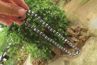 Polished Hematite Faceted Beaded Necklace - Sold Per Item - From Southern Africa