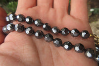 Polished Hematite Faceted Beaded Necklace - Sold Per Item - From Southern Africa