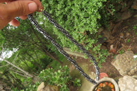 Polished Hematite and Freshwater Pearl Triple Twisted Beaded Necklace - Sold Per Item - From Southern Africa