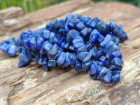 Polished Sodalite Beaded Tumble Chip Necklace - Sold Per Item - From Namibia