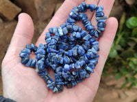 Polished Sodalite Beaded Tumble Chip Necklace - Sold Per Item - From Namibia