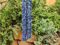 Polished Sodalite Beaded Tumble Chip Necklace - Sold Per Item - From Namibia