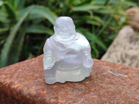 Polished Mini Rainbow Fluorite Buddha Carvings - sold per item - From Uis, Namibia