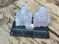 Polished Mini Rainbow Fluorite Buddha Carvings - sold per item - From Uis, Namibia